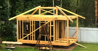 Сарай из бруса 100х100 в Ивантеевке - строительство под ключ | Строй-Внт от 42192 руб.